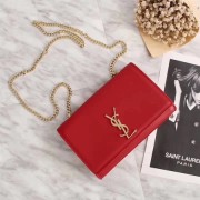 Yves Saint Laurent Monogramme Cross-body Shoulder Bag 311228 red HV00908Rc99