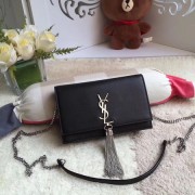 Yves Saint Laurent Monogramme Cross-body Shoulder Bag 8011 black HV02398UW57