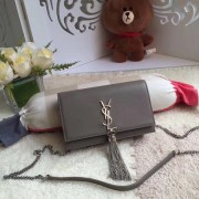 Yves Saint Laurent Monogramme Cross-body Shoulder Bag 8011 Grey HV03662PC54