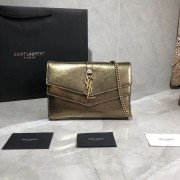 Yves Saint Laurent Original Leather Shoulder Bag Y554763 Bronze Gold HV06954fJ40