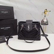 Yves saint Laurent Original loulou Calf leather Shoulder Bag 502717 black HV00521XW58