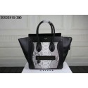 2015 Celine Collection Snakeskin 3308-1 white&black HV00965EW67