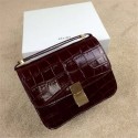 2015 Celine fashion classic retro alligator 11042 purplish red HV04671gN72