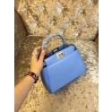 2015 Fendi mini peekaboo bag calfskin leather 30320 light blue HV08518LG44