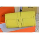 2015 hermes epsom leather jige elan long clutch bag yellow 509058 HV10816uk46