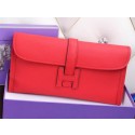 2015 hermes jige elan long clutch bag epsom leather red 509058 HV11082JD28