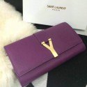 2015 Yves Saint Laurent new model clutch 30210-1 dark purple HV04242Xw85