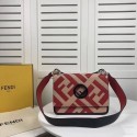 AAAAA Imitation Fendi KAN I LOGO Handbag 8BS089 red&pink HV02816Sy67