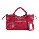 Balenciaga genuine Lambskin Handbag 084828 red HV01598zS17