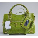 balenciaga motorcycle saddle bag 38cm 084332 (grass green big gold rivets) HV10094TV86