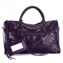 balenciaga motorcycle saddle bag 38cm 084832 Deep Purple HV07155JD63