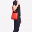 Balenciaga Original Leather Mini Shopper Bag 6696 Red HV02646dw37