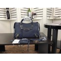 Balenciaga The City Handbag Sheepskin 084334 dark blue HV01638MB38