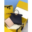 Best 1:1 Fendi PEEKABOO ISEEU MEDIUM leather bag 70193 Black HV01724eT55