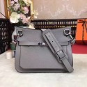 Best 1:1 Hermes Original Jypsiere Fjord Leather Messenger Bag 5565 grey HV05374eT55