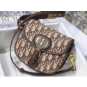 Best 1:1 SMALL DIOR BOBBY BAG Brown Dior Oblique Jacquard M9317U HV06834eT55