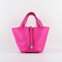 Best Quality Hermes Picotin Lock 22cm Bags togo Leather 8616 rose HV00523xb51