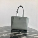 Best Quality Imitation Prada Embleme Saffiano leather bag 1BG288 grey HV00532dK58