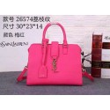 Best Quality Yves Saint Laurent Litchi Leather Tote Bag 26574 Rose HV01253xb51