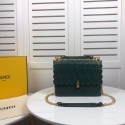 Best Replica Fendi KAN I F leather bag 8BF053 green HV07092zU69