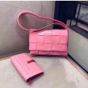 Bottega Veneta Sheepskin Weaving Original Leather 578004 rose HV01184hc46