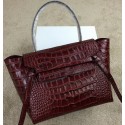 Celine Belt Bag Original Croco Leather CL98312M Burgundy HV10854oJ62