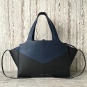 Celine calf leather Tote Bag 43341 Royal Blue&black HV02887Tk78