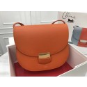 Celine Compact Trotteur Cattle leather Shoulder Bag 1269 orange HV01259Kn56