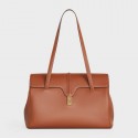 Celine LARGE SOFT 16 BAG IN SUPPLE GRAINED CALFSKIN 194043 Brown HV02655HW50