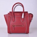 Celine Luggage Micro Boston Bag Original Leather 8802-3 Burgundy HV11708Ea63