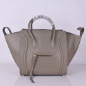 Celine Luggage Phantom Tote Bag Ferrari Leather 8803-3 Grey HV02403hk64