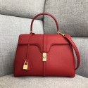 CELINE MEDIUM 16 BAG IN SATINATED CALFSKIN 187373 red HV03620DV39