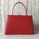 CELINE MEDIUM CLASP HANDBAG IN BOX CALFSKIN WITH PATINA 180923 fuchsia HV00094Kd37