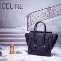 CELINE MICRO LUGGAGE HANDBAG IN LAMINATED LAMBSKIN 167793-7 HV00250CC86