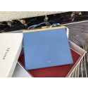 CELINE MINI CLASP BAG IN SMOOTH CALFSKIN 181053 SKY BLUE HV07474lk46