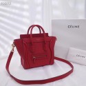 CELINE NANO LUGGAGE BAG IN LAMINATED LAMBSKIN 189244-12 HV11895RX32