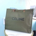 Celine Original Leather shopping Bag CL92172 blackish green HV07397pk20