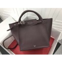 Celine the big bag calf leather Tote Bag 183313 wine HV11950De45