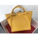 Celine the big bag calf leather Tote Bag 183313 yellow HV05420TP23