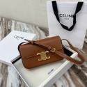 Celine TRIOMPHE SHOULDER BAG IN NATURAL CALFSKIN 194143 TAN HV06186vX33