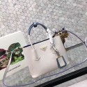 Cheap Copy prada small saffiano lux tote original leather bag bn2754 white&blue HV05039Eq45