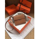 Cheap Fake Hermes Clutch Epsom calfskin H0589 brown HV08114BC48