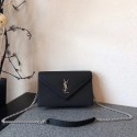 Cheap SAINT LAURENT Monogram leather cross-body bag 9635 black HV06370ZZ98