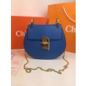 Chloe Drew Shoulder Bags Calfskin Leather 2709 Blue HV00511EC68