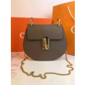 Chloe Drew Shoulder Bags Calfskin Leather 2709 Grey HV07478MB38