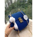 Chloe Drew Shoulder Bags Calfskin Leather 3369 Blue HV06129lu18