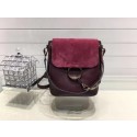 Chloe Faye original suede leather Backpack C4756 wine HV06536Zw99