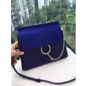 Chloe Faye Shoulder Bag Suede Leather 9201L blue HV00238tg76