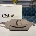 Chloe Original Leather Belt Bag 3S036 grey HV08477lq41