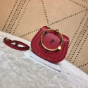 CHLOE Small Nile leather Horse bracelet bag 3E1302 red HV01913uZ84